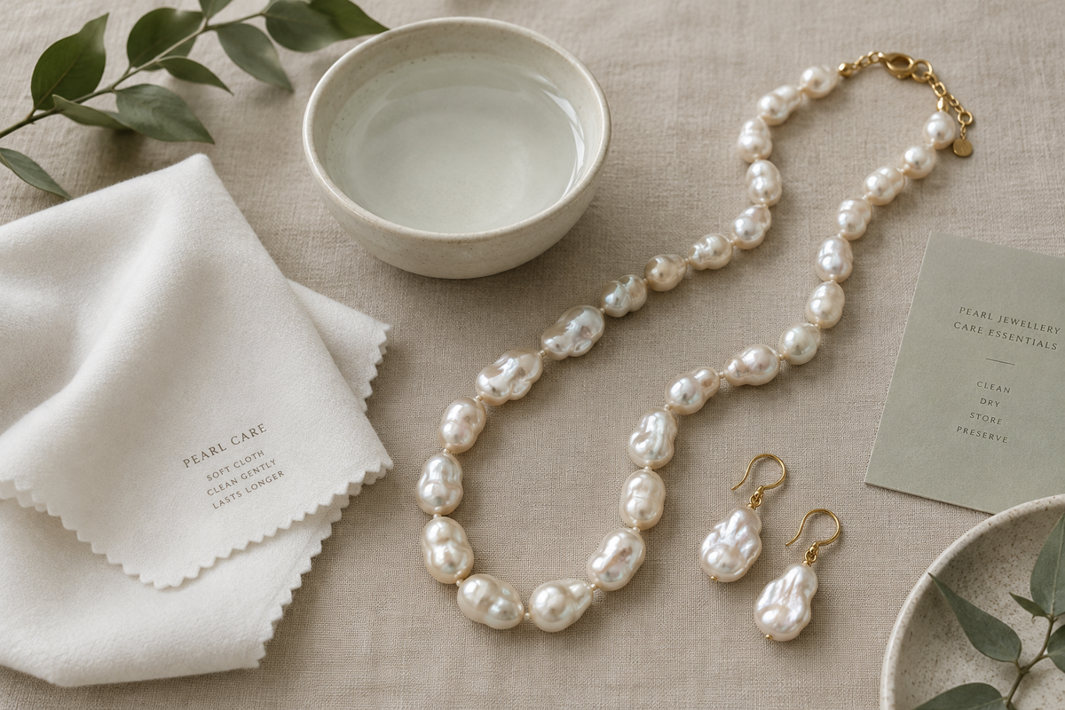 How to care for pearl jewellery — tips for cleaning, storing, and maintaining freshwater and saltwater pearls